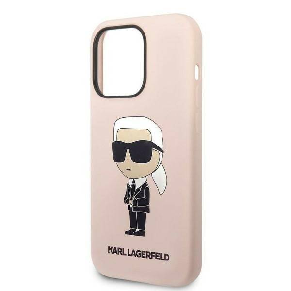 KARL LAGERFELD KLHCP14LSNIKBCP IPHONE 14 PRO 6.1 "HARDCASE PINK/PINK SILICONE ICONIK