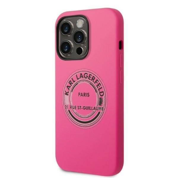 KARL LAGERFELD KLHCP14LSRSRSGRCF IPHONE 14 PRO 6.1 "HARDCASE PINK/PINK SILICONE RSG