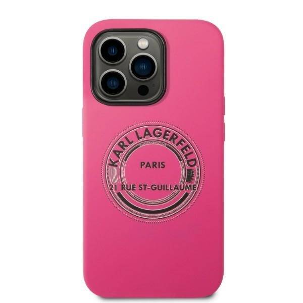 KARL LAGERFELD KLHCP14LSRSRSGRCF IPHONE 14 PRO 6.1 "HARDCASE PINK/PINK SILICONE RSG