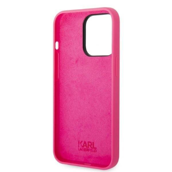 KARL LAGERFELD KLHCP14LSRSRSGRCF IPHONE 14 PRO 6.1 "HARDCASE PINK/PINK SILICONE RSG