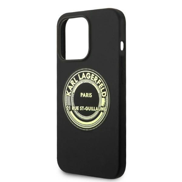 KARL LAGERFELD KLHCP14LSRSRSGRCK IPHONE 14 PRO 6.1 "HARDCASE BLACK/BLACK SILICONE RSG