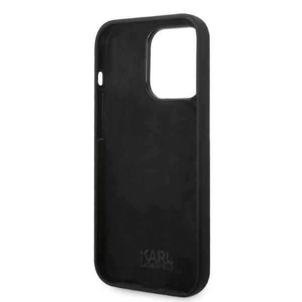 KARL LAGERFELD KLHCP14LSRSRSGRCK IPHONE 14 PRO 6.1 "HARDCASE BLACK/BLACK SILICONE RSG