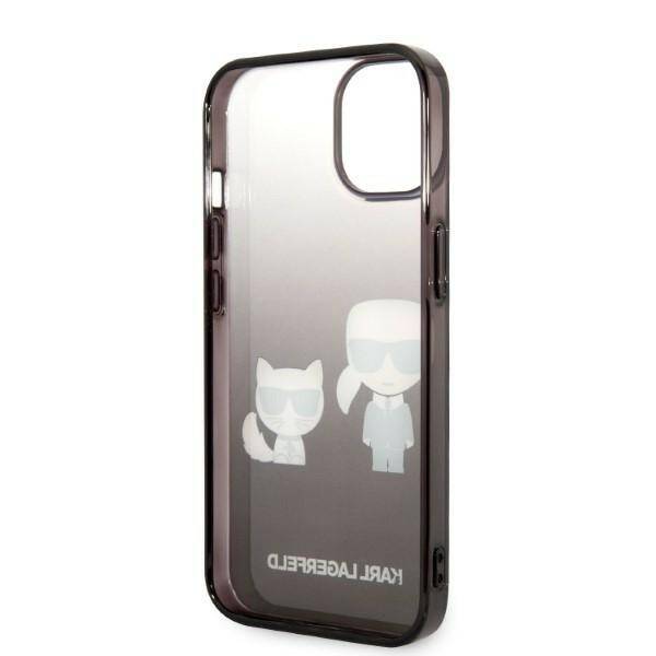 KARL LAGERFELD KLHCP14LTGKCK IPHONE 14 PRO 6.1 "HARDCASE CZARNY/BLACK GRADIENT IKONIK KARL & CHUPETTE