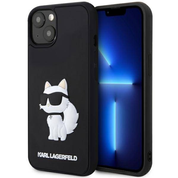 KARL LAGERFELD KLHCP14M3DRKHNK IPHONE 14 PLUS / 15 PLUS 6.7 "BLACK / BLACK HARDCASE RUBBER CHOUPETTE 3D