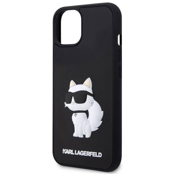 KARL LAGERFELD KLHCP14M3DRKHNK IPHONE 14 PLUS / 15 PLUS 6.7 "BLACK / BLACK HARDCASE RUBBER CHOUPETTE 3D