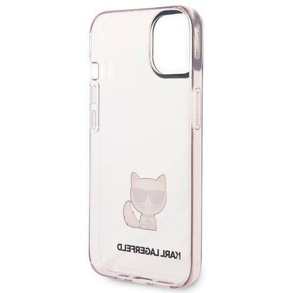 KARL LAGERFELD KLHCP14MCTRI IPHONE 14 PLUS / 15 PLUS 6.7 "HARDCASE PINK / PINK TRANSPARENT CHOUPETTE BODY