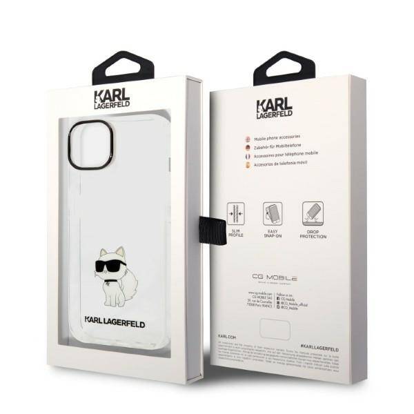 KARL LAGERFELD KLHCP14MHNCHTCT IPHONE 14 PLUS / 15 PLUS 6.7 "TRANSPARENT HARDCASE IKONIK CHUPETTE