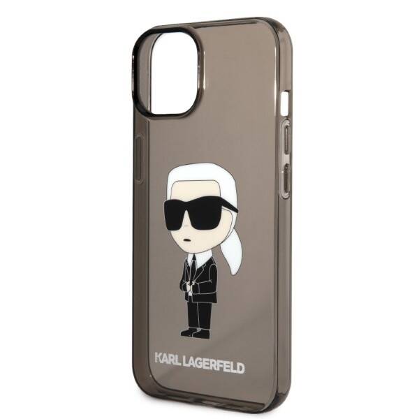 KARL LAGERFELD KLHCP14MHNIKTCK IPHONE 14 PLUS / 15 PLUS 6.7 "BLACK / BLACK HARDCASE IKONIK KARL LAGERFELD