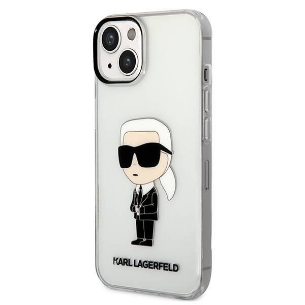 KARL LAGERFELD KLHCP14MHNIKTCT IPHONE 14 PLUS / 15 PLUS 6.7 "TRANSPARENT HARDCASE IKONIK KARL LAGERFELD