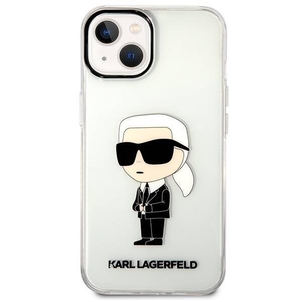 KARL LAGERFELD KLHCP14MHNIKTCT IPHONE 14 PLUS / 15 PLUS 6.7 "TRANSPARENT HARDCASE IKONIK KARL LAGERFELD