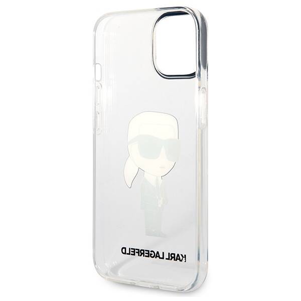 KARL LAGERFELD KLHCP14MHNIKTCT IPHONE 14 PLUS / 15 PLUS 6.7 "TRANSPARENT HARDCASE IKONIK KARL LAGERFELD