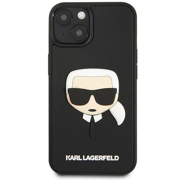 KARL LAGERFELD KLHCP14MKH3DBK IPHONE 14 PLUS / 15 PLUS 6.7 "BLACK / BLACK HARDCASE 3D RUBBER KARL`S HEAD