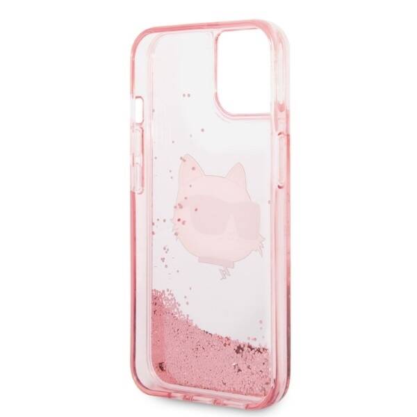 KARL LAGERFELD KLHCP14MLNCHCP IPHONE 14 PLUS / 15 PLUS 6.7 "PINK / PINK HARDCASE GLITTER CHOUPETTE HEAD