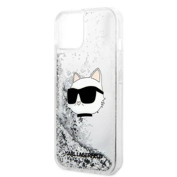 KARL LAGERFELD KLHCP14MLNCHCS IPHONE 14 PLUS / 15 PLUS 6.7 "SILVER / SILVER HARDCASE GLITTER CHOUPETTE HEAD