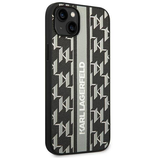 KARL LAGERFELD KLHCP14MPGKLSKG IPHONE 14 PLUS / 15 PLUS 6.7 "HARDCASE GRAY / GRAY MONOGRAM STRIPE