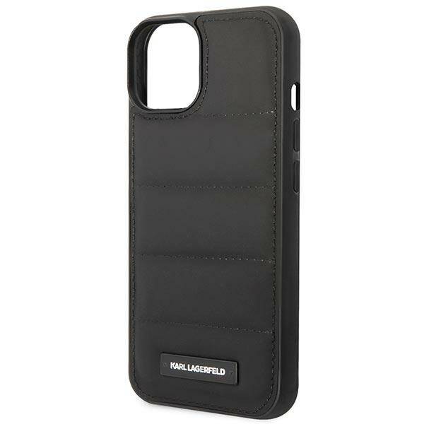 KARL LAGERFELD KLHCP14MPSQAK IPHONE 14 PLUS / 15 PLUS 6.7 "HARDCASE CZARNY / BLACK PUFFY ELONGATED LOGO