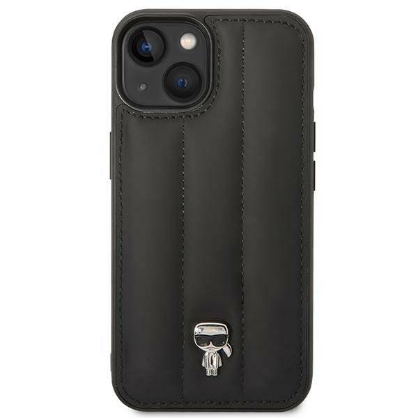 KARL LAGERFELD KLHCP14MPSQPK IPHONE 14 PLUS / 15 PLUS 6.7 "HARDCASE CZARNY / BLACK PUFFY IKONIK PIN