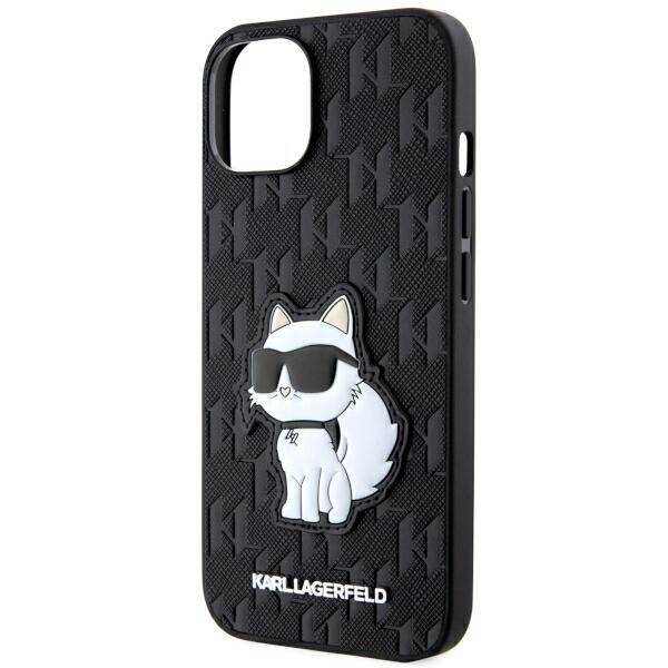 KARL LAGERFELD KLHCP14MSAKHPCK IPHONE 14 PLUS / 15 PLUS 6.7 "BLACK / BLACK SAFFIANO CHUPETTE