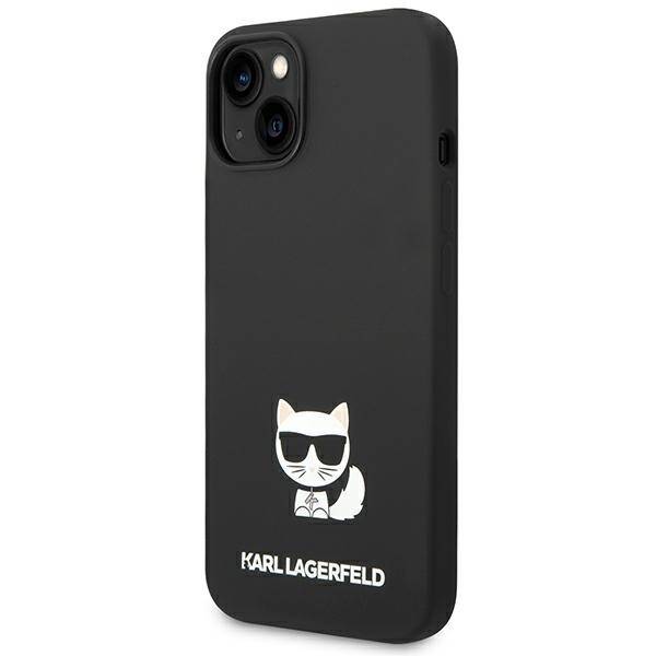 KARL LAGERFELD KLHCP14MSLCTBK IPHONE 14 PLUS / 15 PLUS 6.7 "HARDCASE CZARNY / BLACK SILICONE CHOUPETTE BODY