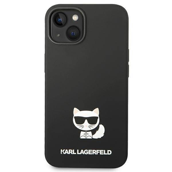 KARL LAGERFELD KLHCP14MSLCTBK IPHONE 14 PLUS / 15 PLUS 6.7 "HARDCASE CZARNY / BLACK SILICONE CHOUPETTE BODY