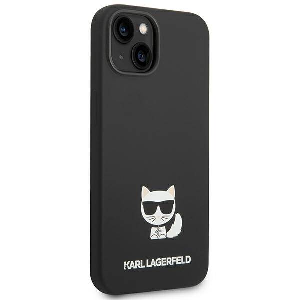 KARL LAGERFELD KLHCP14MSLCTBK IPHONE 14 PLUS / 15 PLUS 6.7 "HARDCASE CZARNY / BLACK SILICONE CHOUPETTE BODY