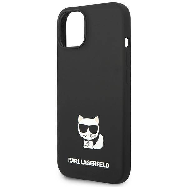 KARL LAGERFELD KLHCP14MSLCTBK IPHONE 14 PLUS / 15 PLUS 6.7 "HARDCASE CZARNY / BLACK SILICONE CHOUPETTE BODY