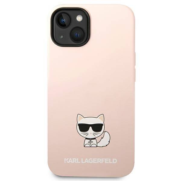 KARL LAGERFELD KLHCP14MSLCTPI IPHONE 14 PLUS / 15 PLUS 6.7 "HARDCASE LIGHT PINK / LIGHT PINK SILICONE CHUPETTE BODY