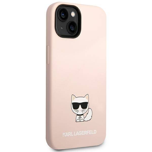 KARL LAGERFELD KLHCP14MSLCTPI IPHONE 14 PLUS / 15 PLUS 6.7 "HARDCASE LIGHT PINK / LIGHT PINK SILICONE CHUPETTE BODY