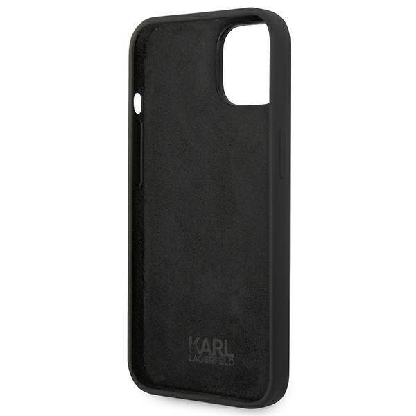 KARL LAGERFELD KLHCP14MSLKHBK IPHONE 14 PLUS / 15 PLUS 6.7 "HARDCASE CZARNY / BLACK SILICONE KARL`S HEAD