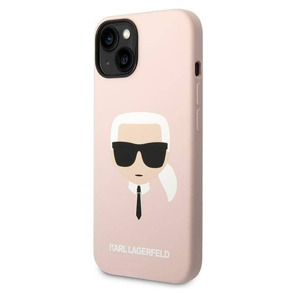 KARL LAGERFELD KLHCP14MSLKHLP IPHONE 14 PLUS / 15 PLUS 6.7 "HARDCASE PINK / PINK SILICONE KARL`S HEAD