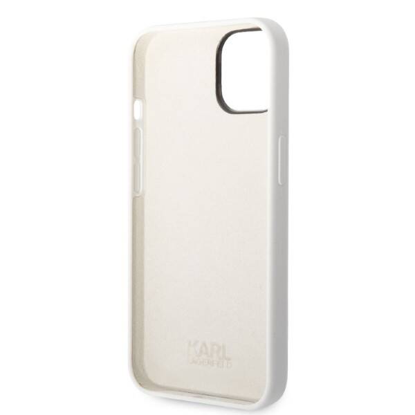 KARL LAGERFELD KLHCP14MSNCHBCH IPHONE 14 PLUS / 15 PLUS 6.7 "HARDCASE WHITE / WHITE SILICONE CHOUPETTE