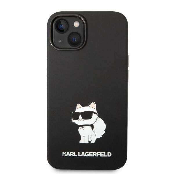 KARL LAGERFELD KLHCP14MSNCHBCK IPHONE 14 PLUS / 15 PLUS 6.7 "HARDCASE CZARNY / BLACK SILICONE CHOUPETTE