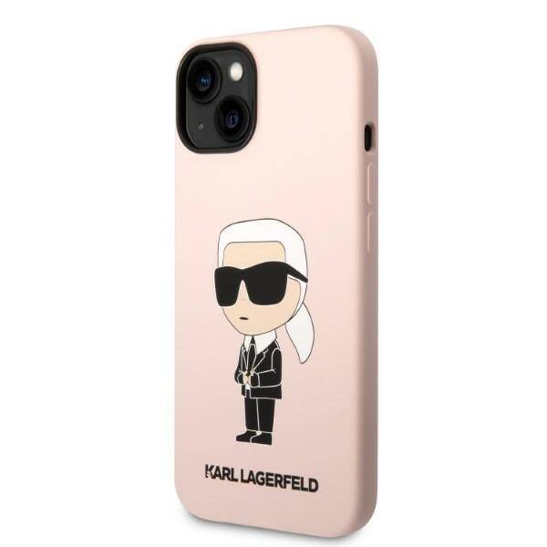 KARL LAGERFELD KLHCP14MSNIKBCP IPHONE 14 PLUS / 15 PLUS 6.7 "HARDCASE PINK / PINK SILICONE IKONIK