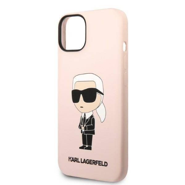 KARL LAGERFELD KLHCP14MSNIKBCP IPHONE 14 PLUS / 15 PLUS 6.7 "HARDCASE PINK / PINK SILICONE IKONIK