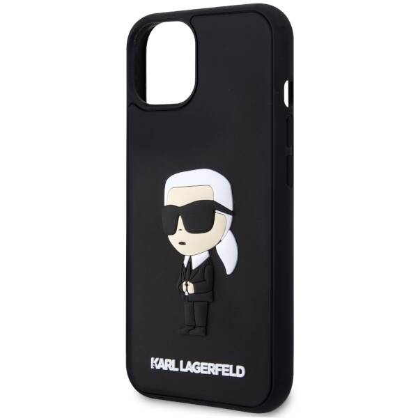 KARL LAGERFELD KLHCP14S3DRKINK IPHONE 14/15/13 6.1 "BLACK / BLACK HARDCASE RUBBER IKONIK 3D