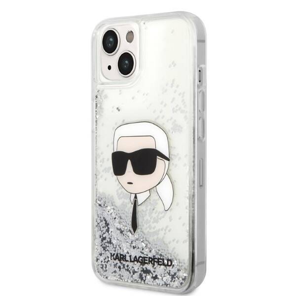 KARL LAGERFELD KLHCP14SLNKHCHPHONE 14/15/13 6.1 "SILVER / SILVER HARDCASE GLITTER KARL HEAD