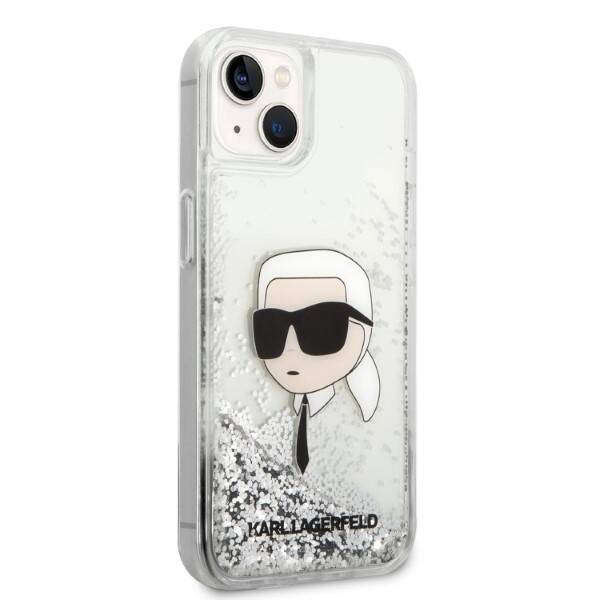 KARL LAGERFELD KLHCP14SLNKHCHPHONE 14/15/13 6.1 "SILVER / SILVER HARDCASE GLITTER KARL HEAD