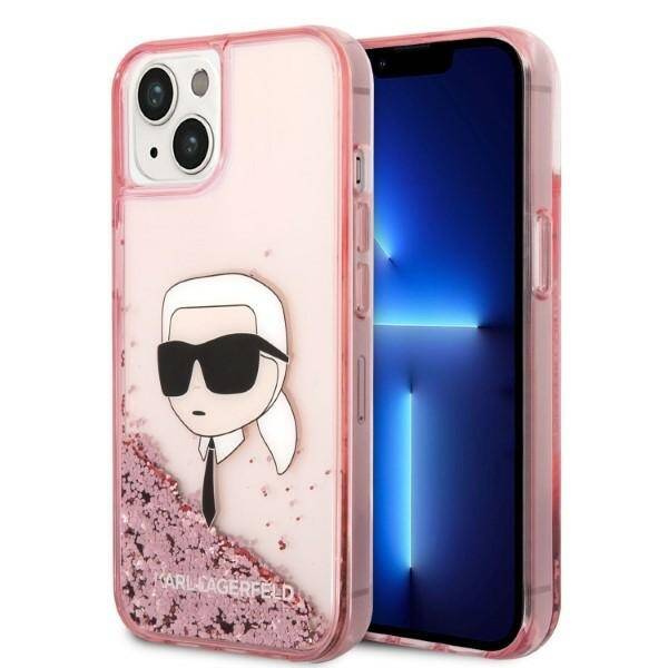 KARL LAGERFELD KLHCP14SLNKHCP IPHONE 14/15/13 6.1 "PINK / PINK HARDCASE GLITTER KARL HEAD