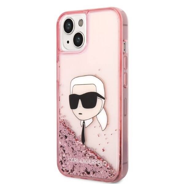 KARL LAGERFELD KLHCP14SLNKHCP IPHONE 14/15/13 6.1 "PINK / PINK HARDCASE GLITTER KARL HEAD