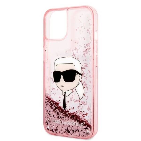 KARL LAGERFELD KLHCP14SLNKHCP IPHONE 14/15/13 6.1 "PINK / PINK HARDCASE GLITTER KARL HEAD