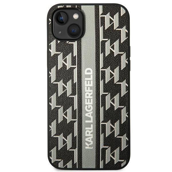 KARL LAGERFELD KLHCP14SPGLSKG IPHONE 14/15/13 6.1 "HARDCASE GRAY / GRAY MONOGRAM STRIPE