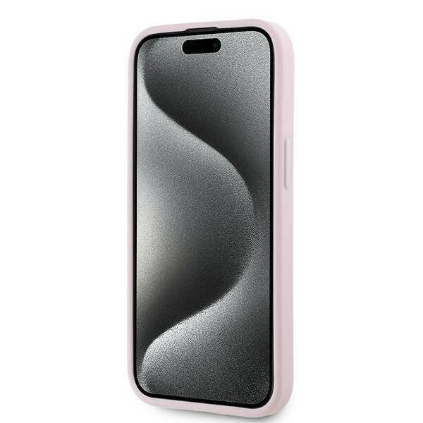 KARL LAGERFELD KLHCP14SPQDSMGP IPHONE 14 / 15 / 13 6.1" PINK/PINK HARDCASE DIAGONAL QUILTED SCRIPT