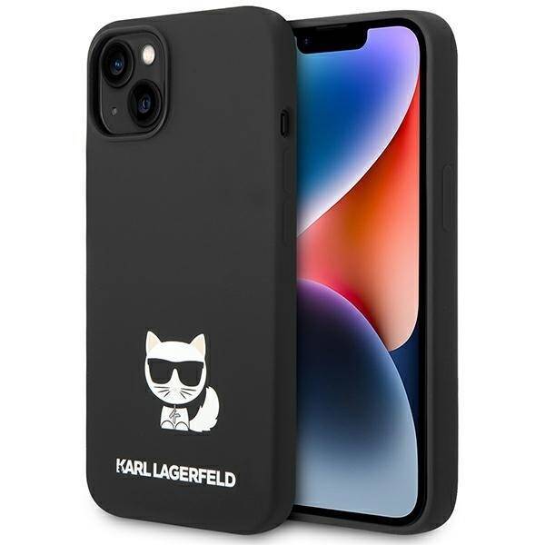 KARL LAGERFELD KLHCP14SSLCTBK IPHONE 14 / 15/13 6.1 "HARDCASE BLACK / BLACK SILICONE CHOUPETTE BODY