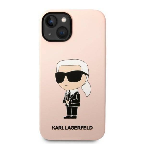 KARL LAGERFELD KLHCP14SSNIKBCP IPHONE 14/15/13 6.1 "HARDCASE PINK / PINK SILICONE IKONIK