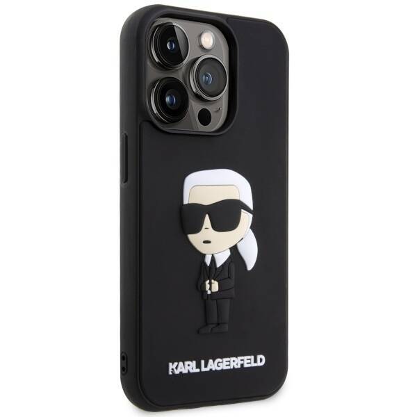 KARL LAGERFELD KLHCP14X3DRKINK IPHONE 14 PRO MAX 6.7 "BLACK/BLACK HARDCASE RUBBER IKONIK 3D