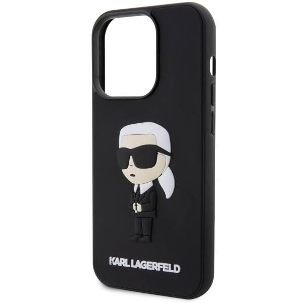 KARL LAGERFELD KLHCP14X3DRKINK IPHONE 14 PRO MAX 6.7 "BLACK/BLACK HARDCASE RUBBER IKONIK 3D