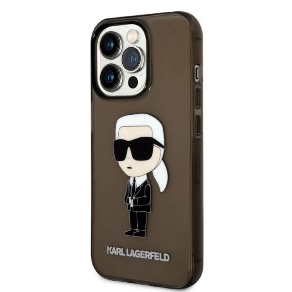 KARL LAGERFELD KLHCP14XHNIKTCK IPHONE 14 PRO MAX 6.7 "BLACK/BLACK HARDCASE ICONIK KARL LAGERFELD