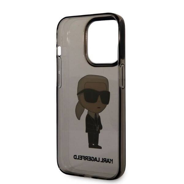 KARL LAGERFELD KLHCP14XHNIKTCK IPHONE 14 PRO MAX 6.7 "BLACK/BLACK HARDCASE ICONIK KARL LAGERFELD