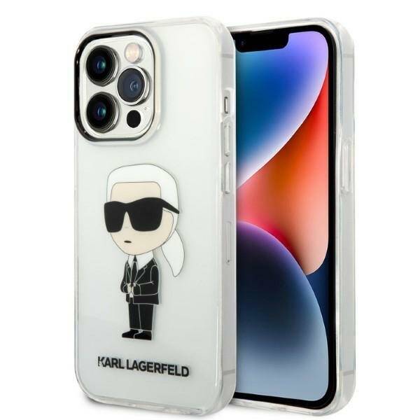 KARL LAGERFELD KLHCP14XHNIKTCT IPHONE 14 PRO MAX 6.7 "TRANSPARENT HARDCASE ICONIK KARL LAGERFELD