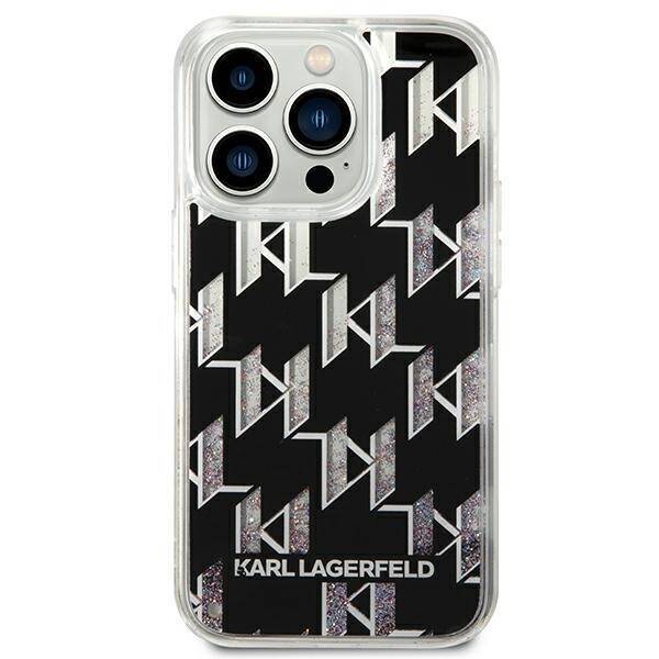 KARL LAGERFELD KLHCP14XLMNMK IPHONE 14 PRO MAX 6.7 "HARDCASE BLACK/BLACK LIQUID GLITTER MONOGRAM